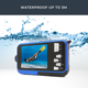 Цифровая подводная камера Easypix Aquapix W3027-M Wave Marine Blue водонепроницаемый компактный фотоаппарат (синий) - изображение 6