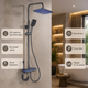 Настенная душевая система Faucet CR-25HT007 с LED-подсветкой и смесителем (металл) - изображение 2