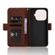 Чехол-книжка с карманами Deexe Wallet Stand для Xiaomi 17T - Brown - изображение 4