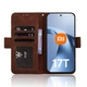 Чехол-книжка с карманами Deexe Wallet Stand для Xiaomi 17T - Brown - изображение 5