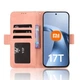 Чехол-книжка с карманами Deexe Wallet Stand для Xiaomi 17T - Pink - изображение 5