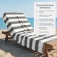 Рушник пляжний великий Riviera Graphite 100х180 см парео покривало для шезлонга лежака відпочинку подорожей компактний з бахромою графітове - зображення 2