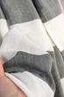 Рушник пляжний великий Riviera Graphite 100х180 см парео покривало для шезлонга лежака відпочинку подорожей компактний з бахромою графітове - зображення 3