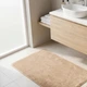 Коврик для ванной комнаты прорезиненный противоскользящий M Beige 100 * 60 см ковер в ванную на резиновой основе мягкий микрофибра антискользящий бежевый - изображение 7