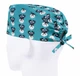 Медицинская шапочка мужская FloralScrubs one size принт Собака - изображение 2
