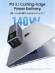 Внешний аккумулятор повербанк UGREEN Nexode Smart Display 25000mAh 200W Grey (PB722) - изображение 9