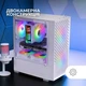 Корпус Mars Gaming MC-VORTEX / без БП / Micro-ATX / 3x120mm FRGB / Белый (101673862) - Уценка - изображение 5