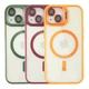 Чохол Premium TPU+PC+Metal Stand Case with MagSafe and Camera Lenses для iPhone 14 Grey - зображення 3
