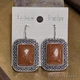Серьги из натурального камня Авантюрин Золотой Песок цвет золотисто-коричневый (05010038-03) - изображение 1