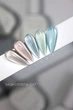 Гель-лак магнітне котяче око Saga Crystal Cat №04 м'ятний 10 мл - зображення 3