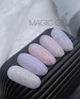 Гель для наращивания SAGA Builder Gel Magic с поталью Розовый - изображение 3