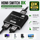 HDMI Switch 8K 60Hz двунаправленный HDMI переключатель U&P VS02 Black - изображение 1