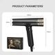 Профессиональный фен IPARAH P-390G BLACK, 4 уровня обдува, 4 уровня температуры, 110000RPM, 1500-1700W - изображение 2