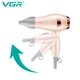 Фен складной VGR V-432 PINK, 3 уровня обдува, низкий уровень шума, 1000 Вт - изображение 2
