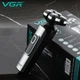 Электробритва VGR V-385 роторная с аккумулятором 1200 mAh и защитой IPx5 - изображение 10