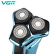 Электробритва VGR V-313, роторная, IPX7, синяя - изображение 8