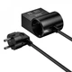Сетевой фильтр Hoco AC33 2500 Вт 1 USB 1 розетка 2 Type-C зарядка 30 Вт 1.5 м - изображение 4