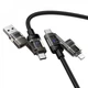 Кабель 3 in 1 (L, M, С) 2A (1m) Hoco U151 - зображення 1