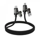 Кабель 3 in 1 (L, M, С) 2A (1m) Hoco U151 - зображення 4