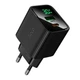 МЗП HOCO CS84A Excellent PD30W+QC3.0 charger with digital display(EU) black - зображення 1