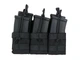 Тройной подсумок на 6 магазинов M4/M16/AR-15 - Black [8FIELDS] (для страйкбола) - изображение 1
