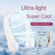 Портативный вентилятор X5 Neck Fan на шею, встроенный аккумулятор, 3 скорости, до 8 ч работы White - изображение 5