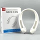 Портативный вентилятор X5 Neck Fan на шею, встроенный аккумулятор, 3 скорости, до 8 ч работы White - изображение 1