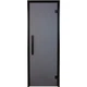 Стеклянная дверь Tesli Antalya Black Sateen 700х1900 мм закаленное стекло матовая серая для хаммама - изображение 1