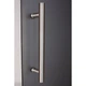 Скляні двері Tesli Antalya Graphite Sateen 700х1900 мм загартоване скло матова сіра для хаммама - зображення 5