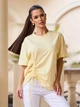 Футболка для женщин цвет желтый размер 3XL FI_015387 - изображение 1