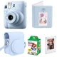 Подарунковий набір Fujifilm Instax Mini 12 Pastel Blue (Блакитний) / Камера + Чохол + Альбом 64 фото + 20 знімків + Магнітна фоторамка / Gift Set 2026 - изображение 1