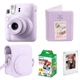 Подарунковий набір Fujifilm Instax Mini 12 Lilac Purple (Ліловий) / Камера + Чохол + Альбом 64 фото + 20 знімків + Магнітна фоторамка/ Gift Set 2026 - зображення 1