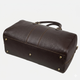 Дорожная кожаная сумка саквояж Virginia Conti 01289_f Коричневая 52 x 27 x 20 см - изображение 6