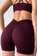 Шорти короткі з ефектом пуш-ап та V-подібним поясом InSecret V-Shorts MARSALA S/M Бордові - зображення 2