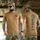 Потоотводная футболка Born of War с принтом Viking Brano койот размер L - изображение 1