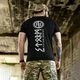Потоотводная футболка Born of War с принтом Viking Brano черная размер XL - изображение 3