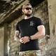 Потоотводная футболка Born of War с принтом Defence черная размер L - изображение 5