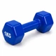 Гантель металева з вініловим покриттям 1 кг 1 шт Feel Fit синя - зображення 1