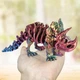 Игрушка антистресс гибкая шарнирная 3D-печать Динозавр Трицератопс 17см. 122680 - изображение 2
