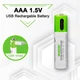 Аккумулятор AAA Smartoools 500 mAh мизинчиковый Li-Ion со встроенной зарядкой Type-C 1.5V Выпуклый плюс (19325) - изображение 4