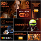 Мультимедийный смарт-проектор с автофокусом Magcubic HY450MAX Android 14, chip H726, 8K24fps, 2GB/16GB домашний кинотеатр White (19342) - изображение 6