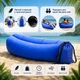Надувний диван ламзак Supretto Air Sofa 1,90 м, без насоса, для відпочинку на природі (синій) - зображення 3