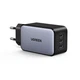 Зарядний пристрій UGREEN X556 65W GaN Fast Charger 3-Port USB-C PD/QC для ноутбука, смартфона та планшета - зображення 1