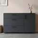 Комод Doros Торн Антрацит 3Ш/1Д 135х51.6х80 (DRS-012103) - изображение 1