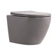 Унитаз подвесной Qtap Robin Ultra Quiet 520×365×340 мм, Stone grey, с сиденьем Slim Duroplast / Soft-close / Quick Release QTROB26SG48996 - изображение 1