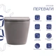 Унитаз подвесной Qtap Robin Ultra Quiet 520×365×340 мм, Stone grey, с сиденьем Slim Duroplast / Soft-close / Quick Release QTROB26SG48996 - изображение 3
