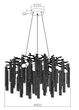 Люстра подвесная LUMINARIA EMMA 12xE14 R800 CHROME 220V IP20 - изображение 2