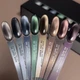 BIBLIOTEKA Gel Polish Cat Eye №04 Forest Beam Гель-лак котяче око смарагдовий із відблиском, 10 мл - изображение 2