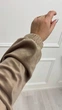 Жіночий костюм двійка з велюр-плюшу бежевий 42-44 ST010 - изображение 4