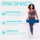 Коврик для йоги, пилатеса и фитнеса EasyFit EF-1924s-BEY, противоскользящий, TPE, Синий, 183×61×0,6 см. + чехол - изображение 8
